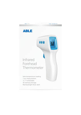 Able Infrared Forehead Thermometer pack